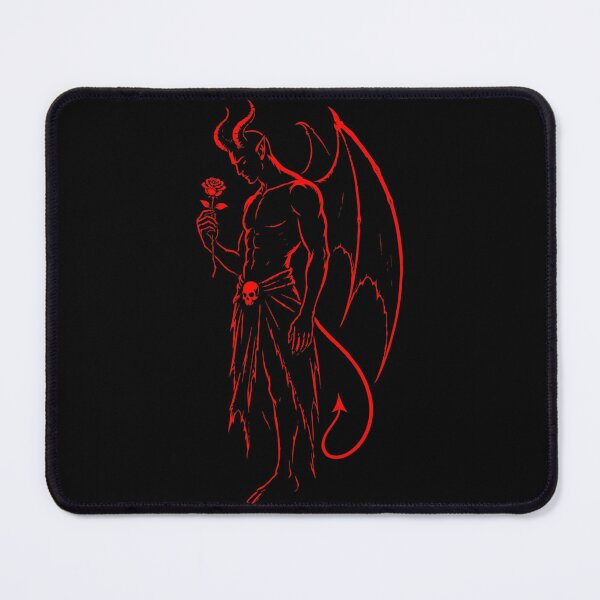 Item preview, Demon Holding a Rose Minimalist Gothic Halloween designed and sold by Sunday.Supply.