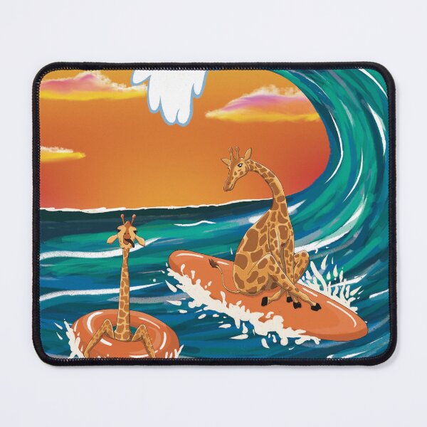 Item preview, Surfs Up Giraffes At Sea designed and sold by Snookies Prints.