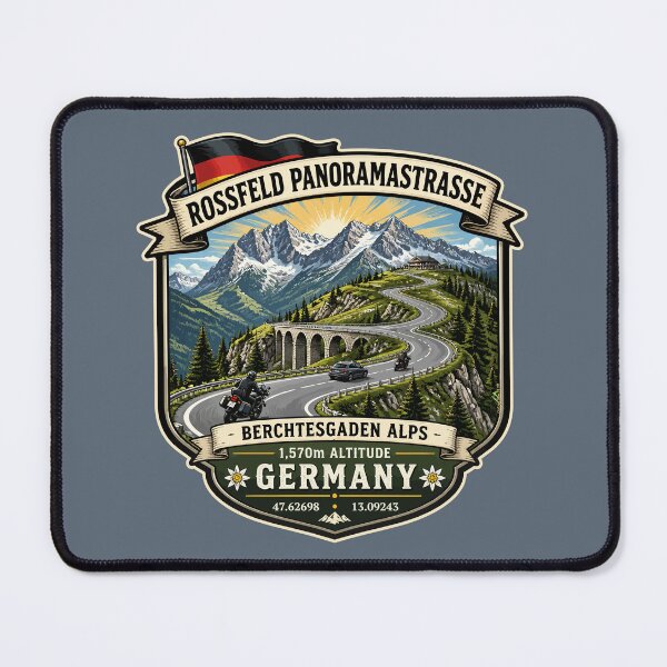 Item preview, Rossfeld Panoramastrasse panoramastraße Germany Motorcycle Sticker & TShirt 04 designed and sold by OuterShellUK.