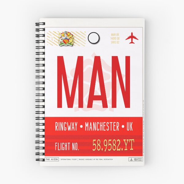 Item preview, Manchester Airport Baggage Tag designed and sold by Fine-Art-Hub.