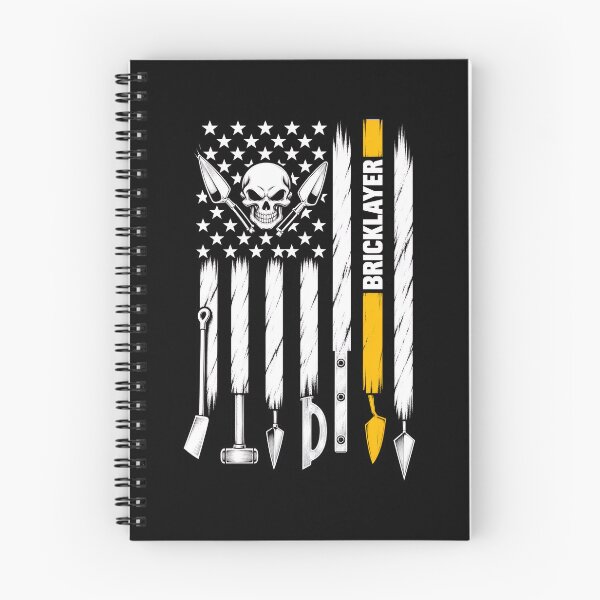 Item preview, American Bricklayer Skull – Masonry Tools & Construction Worker Vintage Artwork designed and sold by mobsture.