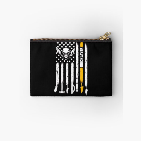 Item preview, American Bricklayer Skull – Masonry Tools & Construction Worker Vintage Artwork designed and sold by mobsture.
