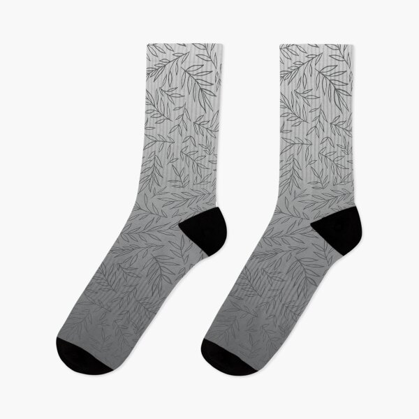 Item preview, Willow Branch Drift – Delicate Botanical Leaf Ombre Pattern | Gray designed and sold by Frohyou.