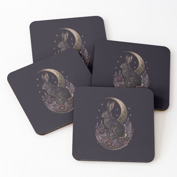 Item preview, Lunar Hare in the Night Garden designed and sold by printheavenart.
