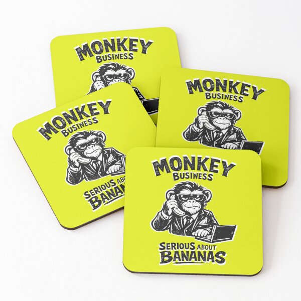 Item preview, Monkey Business Corporate Humor Monkey in Suit Design designed and sold by Cabrasco.