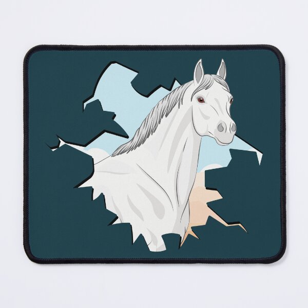 Item preview, The head of an Abbayan horse in front of a desert designed and sold by Cheval-de-coeur.