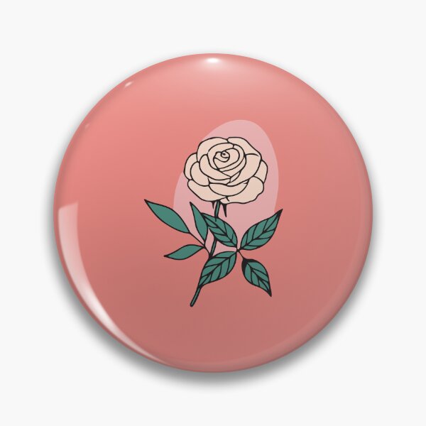 Item preview, Soft Rose Bloom with Lush Green Leaves designed and sold by hettingerfloy.