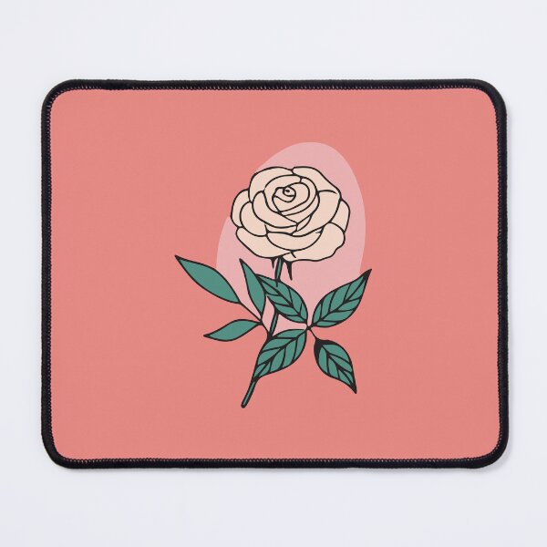 Item preview, Soft Rose Bloom with Lush Green Leaves designed and sold by hettingerfloy.