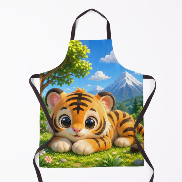 Item preview, Cute Baby Tiger Relaxing in Beautiful Forest designed and sold by Pim-Crystal.