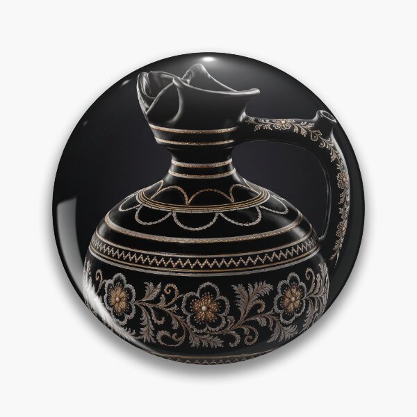 Item preview, Black Ornamental Ceramic Jug designed and sold by DansCreations42.