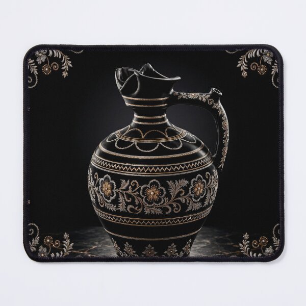 Item preview, Black Ornamental Ceramic Jug designed and sold by DansCreations42.