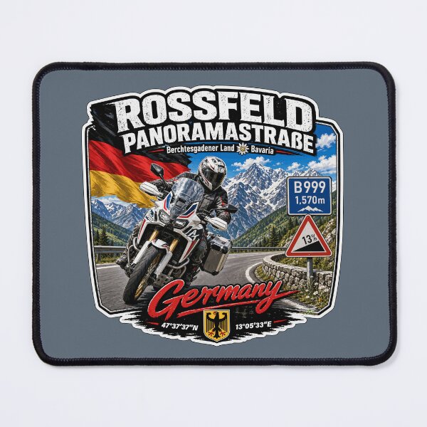 Item preview, Rossfeld Panoramastrasse panoramastraße Germany Motorcycle Sticker & TShirt 07 designed and sold by OuterShellUK.