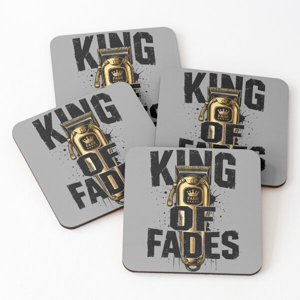 Item preview, King Of Fades Golden Barber Clipper Typography designed and sold by Barber MD Culture.