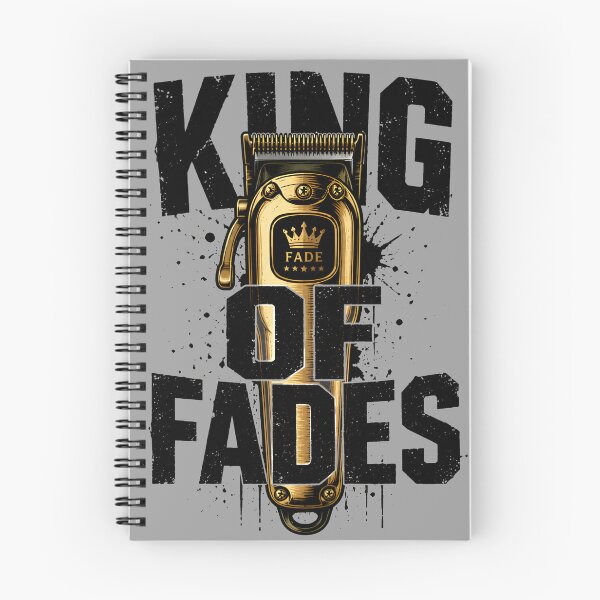 Item preview, King Of Fades Golden Barber Clipper Typography designed and sold by Barber MD Culture.