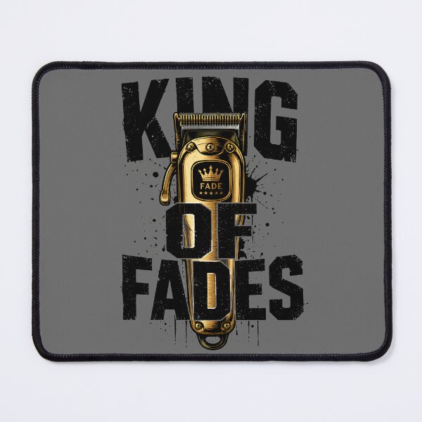 Item preview, King Of Fades Golden Barber Clipper Typography designed and sold by Barber MD Culture.