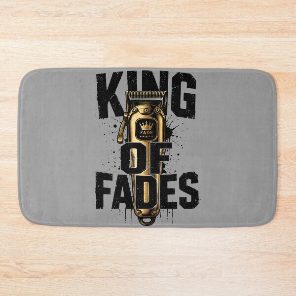 Item preview, King Of Fades Golden Barber Clipper Typography designed and sold by Barber MD Culture.