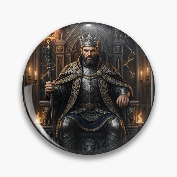 Item preview, King of Rods- tarot card designed and sold by Studio77-Gothic.