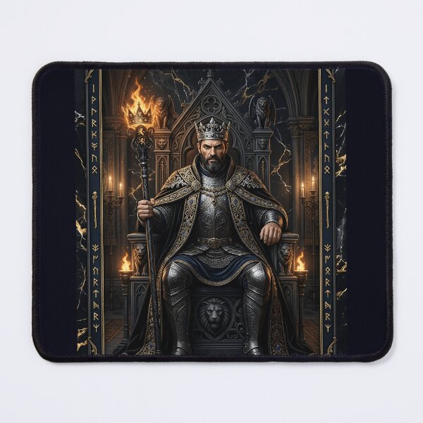 Item preview, King of Rods- tarot card designed and sold by Studio77-Gothic.