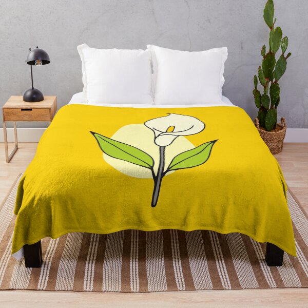 Item preview, Cream Calla Lily with Bright Green Leaves designed and sold by hettingerfloy.