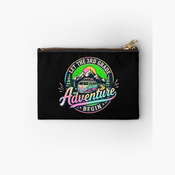 Item preview, Let the 3rd Grade Adventure Begin Mountains Sun Retro designed and sold by PaletteArc.