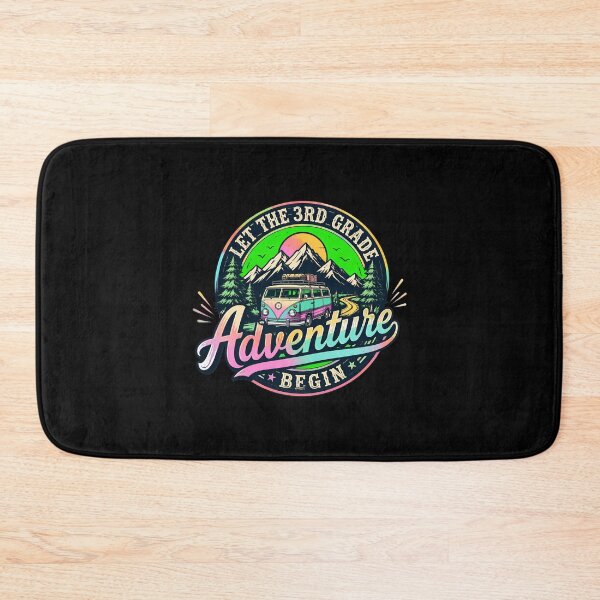 Item preview, Let the 3rd Grade Adventure Begin Mountains Sun Retro designed and sold by PaletteArc.