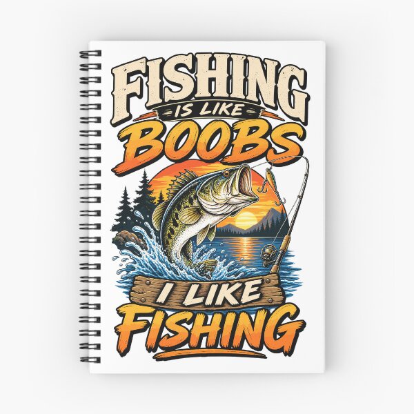 Item preview, Fishing Is Like Boobs | Funny Bass Fishing | Sunset Lake Fishing designed and sold by ZIGLWORKS.
