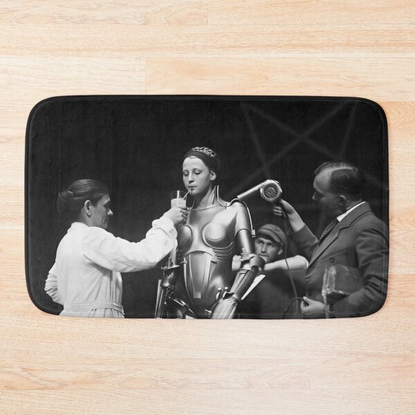 Item preview, Vintage 1927 Metropolis movie set with Brigitte Heim as the False Maria machine human Maschinenmensch drinking through straw black and white photograph designed and sold by Astrid Arkhangelsky.