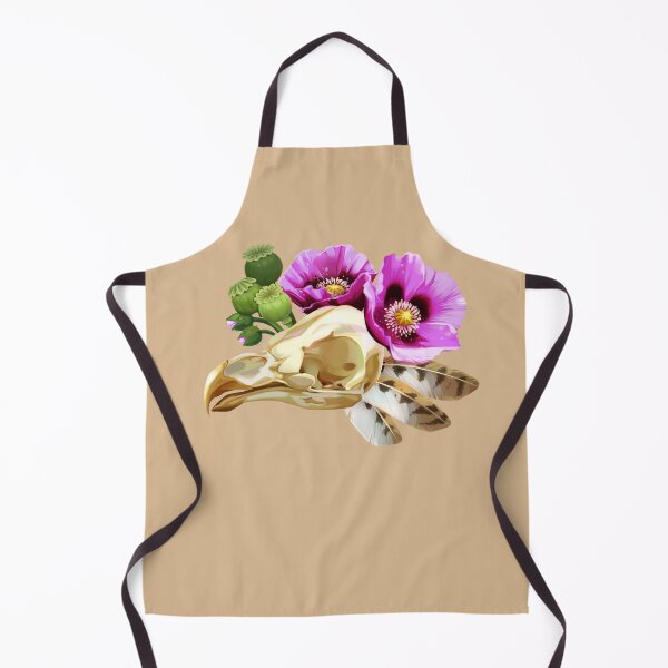 Artikelvorschau, Eulenschädel mit Mohnblumen entworfen und verkauft von Excali8urstuff.