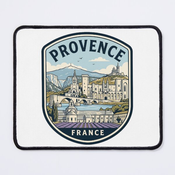 Item preview, Vintage Provence France Travel Badge Illustration designed and sold by k3rstman1.