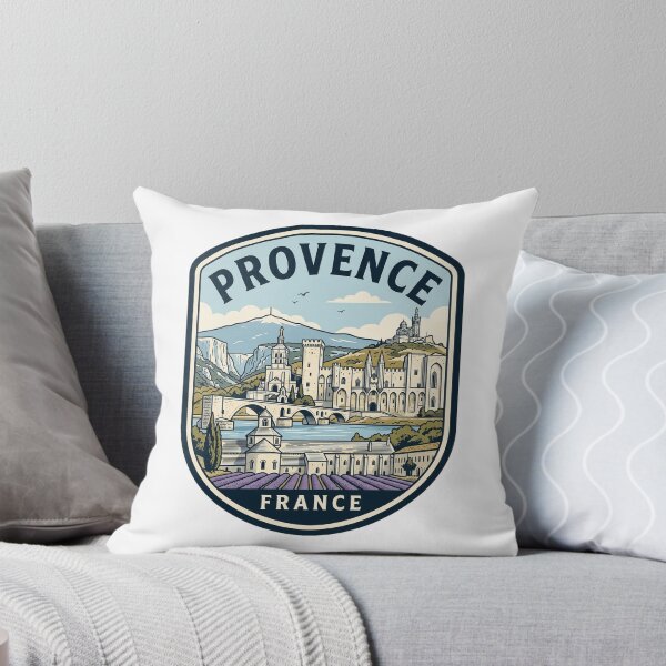Item preview, Vintage Provence France Travel Badge Illustration designed and sold by k3rstman1.