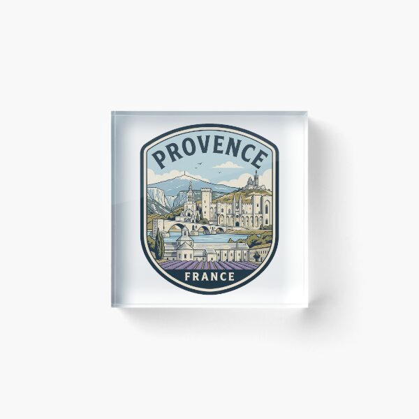Item preview, Vintage Provence France Travel Badge Illustration designed and sold by k3rstman1.