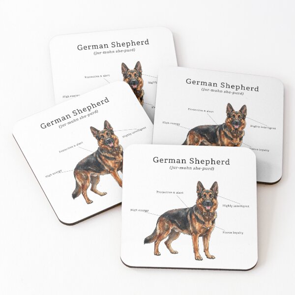 Item preview, German Shepherd Color Illustration designed and sold by SUP-R-Ts.