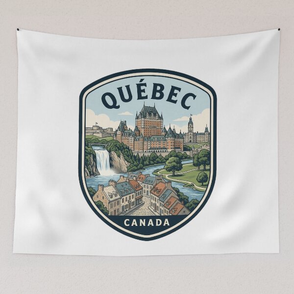 Item preview, Quebec Canada Vintage Travel Emblem designed and sold by k3rstman1.