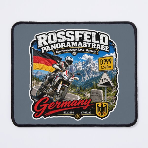Item preview, Rossfeld Panoramastrasse panoramastraße Germany Motorcycle Sticker & TShirt 08 designed and sold by OuterShellUK.