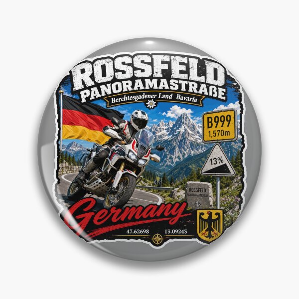 Item preview, Rossfeld Panoramastrasse panoramastraße Germany Motorcycle Sticker & TShirt 08 designed and sold by OuterShellUK.