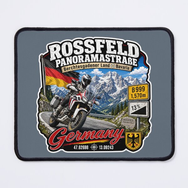 Item preview, Rossfeld Panoramastrasse panoramastraße Germany Motorcycle Sticker & TShirt 09 designed and sold by OuterShellUK.