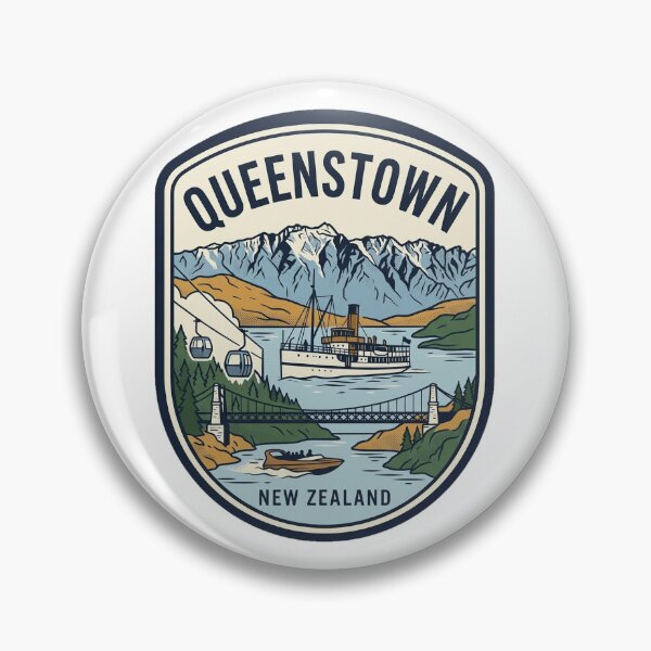 Item preview, Queenstown New Zealand Vintage Travel Emblem designed and sold by k3rstman1.
