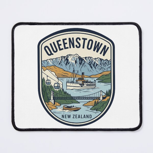 Item preview, Queenstown New Zealand Vintage Travel Emblem designed and sold by k3rstman1.
