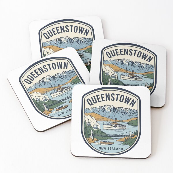 Item preview, Queenstown New Zealand Vintage Travel Emblem designed and sold by k3rstman1.