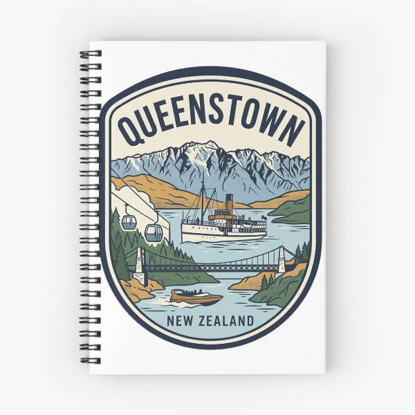 Item preview, Queenstown New Zealand Vintage Travel Emblem designed and sold by k3rstman1.