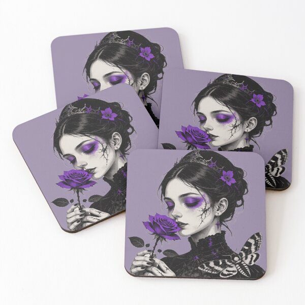 Item preview, Goth flower designed and sold by The King's general goods.