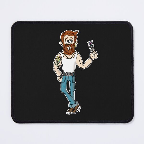 Item preview, Funny Hipster Philatelist Sticker | Tough Guy Penpal Art designed and sold by MyxaART.