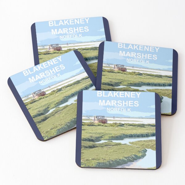 Artikelvorschau, Blakeney Marshes, Norfolk. Reiseplakat Ostanglien, Großbritannien entworfen und verkauft von BarbaraGlebska.