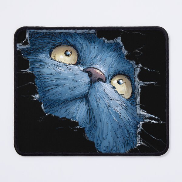 Item preview, Peeking cat illustration designed and sold by ScienceRex.