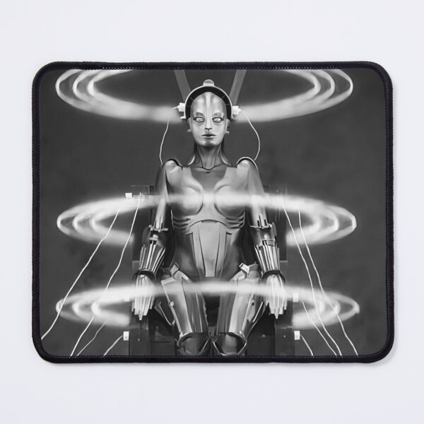 Item preview, Vintage 1927 Metropolis movie set False Maria robot machine human Maschinenmensch black and white photograph designed and sold by Astrid Arkhangelsky.
