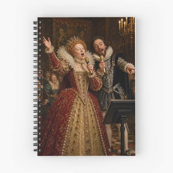 Item preview, Queen Elisabeth and Sir Walter Raleigh Karaoke  designed and sold by FloramoonArt.