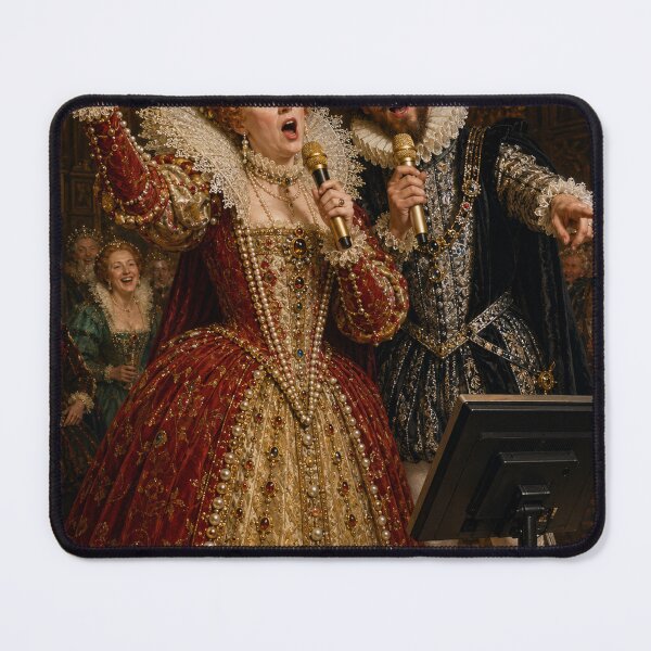 Item preview, Queen Elisabeth and Sir Walter Raleigh Karaoke  designed and sold by FloramoonArt.