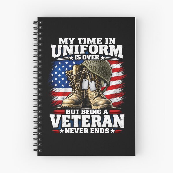 Item preview, American Veteran Never Ends – My Time in Uniform Is Over Veteran Military Design designed and sold by mobsture.