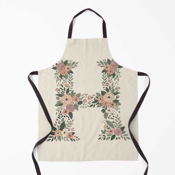 Item preview, Decorative Floral Letter H Botanical Monogram designed and sold by ITCHAWAWAA.