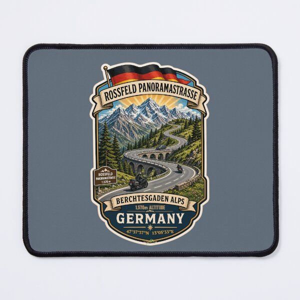 Item preview, Rossfeld Panoramastrasse panoramastraße Germany Motorcycle Sticker & TShirt 10 designed and sold by OuterShellUK.